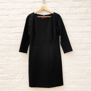 Spanx || Perfect 3/4 Sleeve Ponte Knit Dress Classic Black Medium